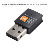 2.4GHz+5GHz Dual Band 600mbps USB Wifi Adapter Wireless Network Card Wireless USB WiFi Adapter wifi Dongle PC Network Card
