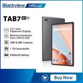 [DE Warehouse][Only ship to EU]Blackview Tab 7 WIFI Android 12 Table PC 10.1'' HD Display 3GB 64GB 13MP Rear Camera 6580mAh Battery Octa Core Dual Speaker