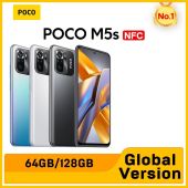 [Only ship to BR country]POCO M5s Global Version 6GB / 128GB Smartphone 64MP Quad Camera Helio G95 6.43" AMOLED DotDisplay 5000mAh NFC 33W Fast Charging