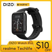 DIZO Watch Pro Smart Watch GPS 1.75 inch Touch Screen SpO2 & Heart Rate Monitor Sports Waterproof Men Women SmartWatch by realme