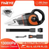 ThiEYE 13000pa Wireless Car Vacuum Cleaner 120W Cordless Handheld Auto Vacuum Cleaner For Car Home Appliance Cleanin