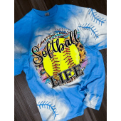 Softball Life Bleached Shirt