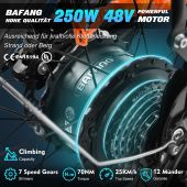 [2023 NEW]KAISDA K2P PRO 20*4.0 inch Fat Tire Folding Electric Moped Bike Bafang 750W Motor 48V 15Ah Battery 25-38km/h Max Speed