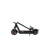 KugooKirin M3 Folding Electric Scooter 10 Inch Tire 500W Motor Max Speed 40km/h Max 40km Range 13Ah Battery BMS LCD Display Front Drum Brake Rear E-Brake LED Light Support NFC Card Built-in 4-Digit Combination Chain Lock - Black