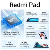 [Only ship to BR country]Global Version Xiaomi Redmi Pad Mi Tablet 3GB 64GB Grey