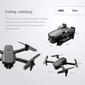 New Mini Rc Drone XT6 4K 1080P HD Dual Camera WiFi FPV Air Pressure Altitude Hold Foldable Quadcopter Gps Dron for boy toys