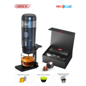 HiBREW H4A Portable Coffee Machine for Car & Home DC12V Expresso Coffee Maker Fit Nexpresso Dolce Pod Capsule Coffee Powder