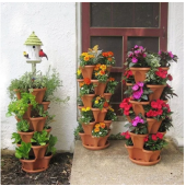 Plant Festival Special 50% OFF-Stand Stacking Planters Strawberry Planting Pots BUY 3 GET 3 FREE & Free Shipping