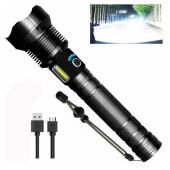 LAST DAY SALE 50% OFF - LED Rechargeable Tactical Laser Flashlight 90000 High Lumens