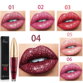 Diamond Lip Gloss Matte To Glitter Liquid Lipstick Waterproof⚡