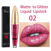 Diamond Lip Gloss Matte To Glitter Liquid Lipstick Waterproof⚡