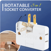 HOT SALE Rotatable Socket Converter One In Three 180 Degree Extension Plug