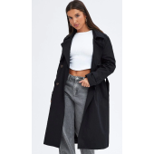 Trench Coat Long Sleeves Cotton