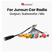 Junsun Car Stereo Radio RCA Output Wire Aux-in Adapter Cable Car Accessories