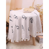 Newborn Photography Number And Letter Graphic Blanket With 2pcs Accessory