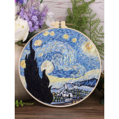 1set Galaxy Pattern Hand Embroidery