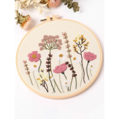 1set Flower Pattern DIY Hand Embroidery