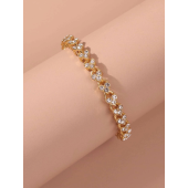 Fashion Bracelet Luxurious Rhinestone Inlaid Flashing Bracelet Women's Bracelet Fashion Jewelry