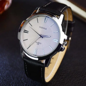 YAZOLE 332 Fashion Simple Style Business Men Wrist Watch Leather Quartz Watch - 3