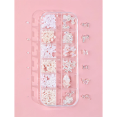 1box 3D Butterfly & Faux Pearl Nail Art Decoration