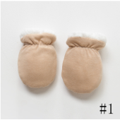 Newborn Gloves Winter Baby Anti-Grab Mittens Full Finger Boys Girls Thicken Warmer Fleece Gloves Toddler Infant Mittens 11*8 CM