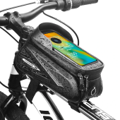 Bicycle Bag 1.5L Frame Front Tube Cycling Bike Phone Mount Bag Waterproof Phone Case Holder 7.2 Inches Touchscreen Bag Accessories