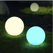 Solar Waterproof PE Spherical LED Outdoor Decorative Lawn Light