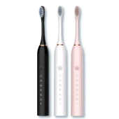 Electric Toothbrush Portable Sonic Toothbrush USB Rechargeable Tooth Brushes Replacement Heads Set Automatic Tooth Brush X-3