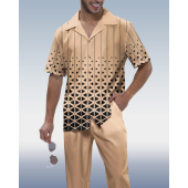 Cafe Cross Short Sleeve Shirt Walking Suit
