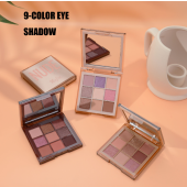 MAXFINE Eye Makeup supplier 9 Colors Popular High Pigment Waterproof Cruelty Free Vegan Nude Eyeshadow Palette