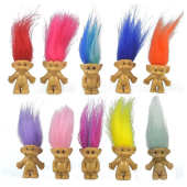 10PCS Mini Troll Dolls Set