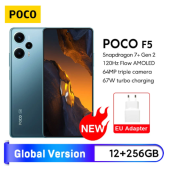 POCO F5 5G Global Version 12GB 256GB Snapdragon 7+ Gen 2 Octa Core 120Hz Flow AMOLED DotDisplay 64MP Camera 67W NFC