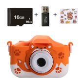 New Fox Children's Camera Front and Rear Dual Camera High Definition Convenient Cartoon Photography Video Children's Gift Toys
