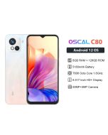 Blackview Oscal C80 8GB+128GB Smartphone 50MP Camera 6.5 Inch 90Hz Display 5180mAh Cellphones Octa Core Android 12 Mobile Phone