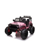 JEEP Double Drive Children Ride- on Car With 40W*2 12V9AH*1 Battery,Parent Remote Control ,Electron assisted steering wheel， Foot Pedal ，Led lights,music board with USB/bluetooth/MP3/music/ volume