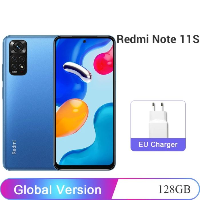 Global Version Xiaomi Redmi Note 11S  8GB / 128GB Smartphone 108MP Quad Camera Helio G96 90Hz AMOLED DotDisplay 33W 5000mAh