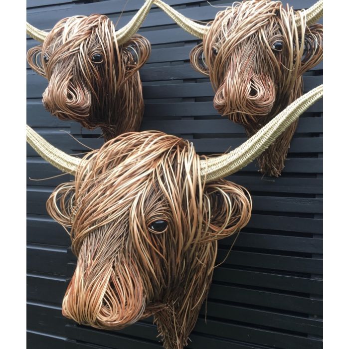 Woven Willow Highland Cow-Father's Day Sale