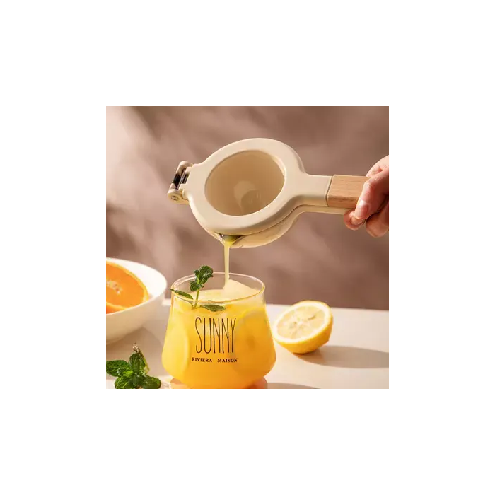 Wooden handle Fruit Squeezer Metal Manual Lemon Orange Press Juicer High quality hand-use slow juicer