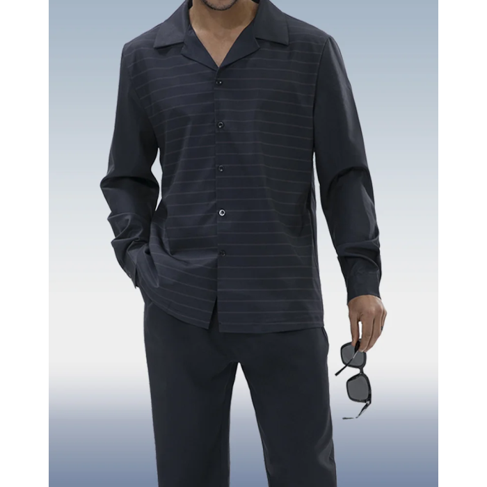 Suitmens Men's Fashion Casual Long Sleeve Walking Suit