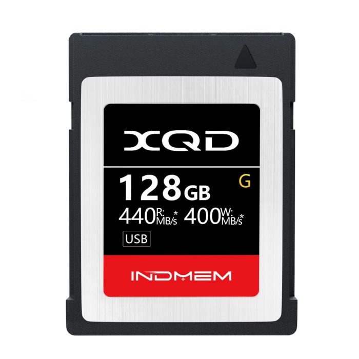 Indmem XQD 64GB/128GB Memory Card 5X Tough MLC XQD Flash Memory Card High Speed G Series| Max Read 440MB/s Max Write 400MB/s