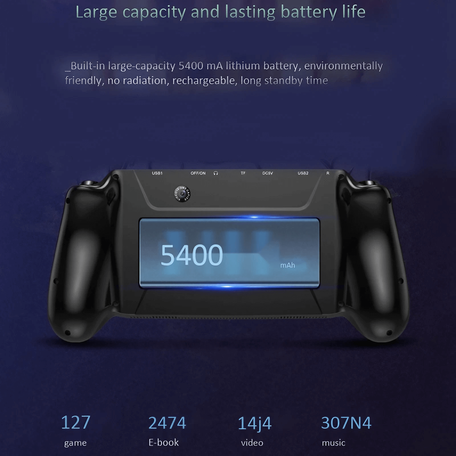 ANBERNIC BLACK HAWK X20 7" DISPLAY Handheld Retro Gaming Console Emulator32GB