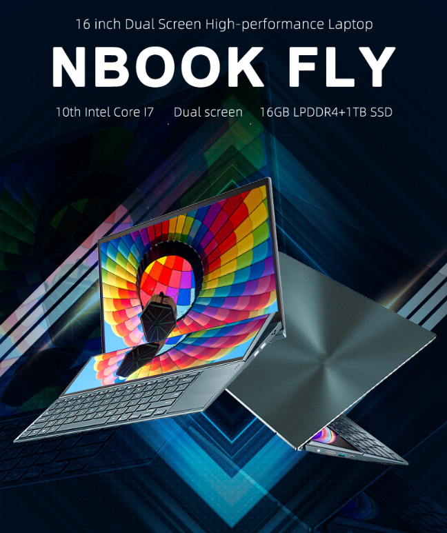 Laptop N-one N-Book Fly 16+14 FHD i7-10750H 16+1T Win 11 Pro z EU za $709.00 / ~2843zł
